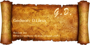 Gedeon Diána névjegykártya
